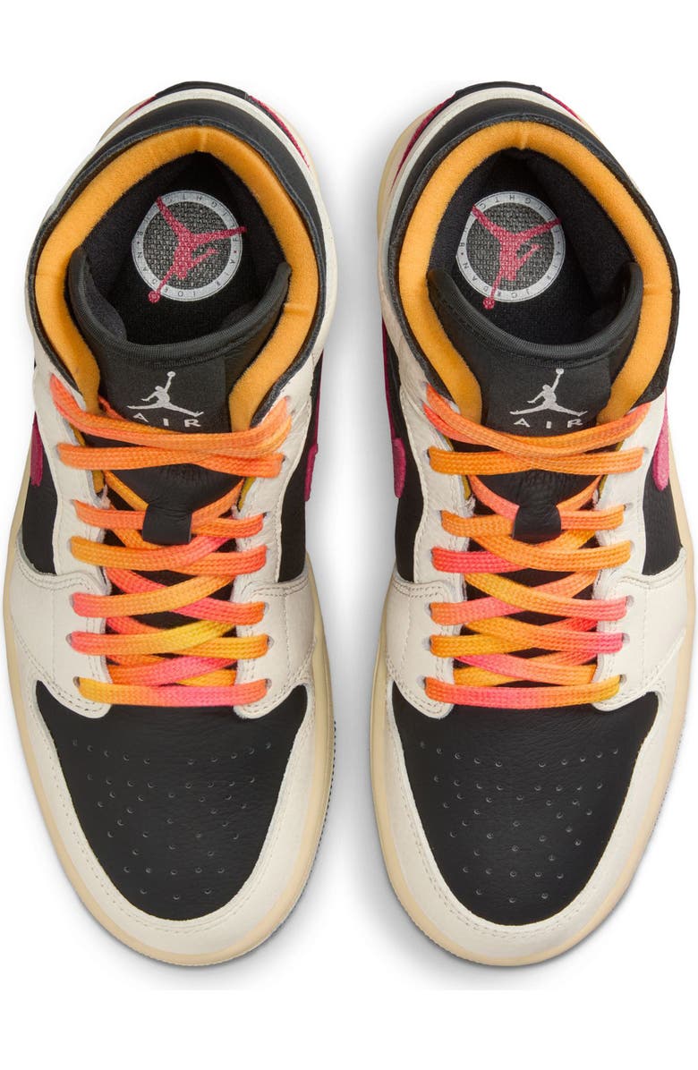 Jordan Air Jordan 1 Mid SE Basketball Sneaker, Alternate, color, Pale Ivory/ Racer Pink/ Black