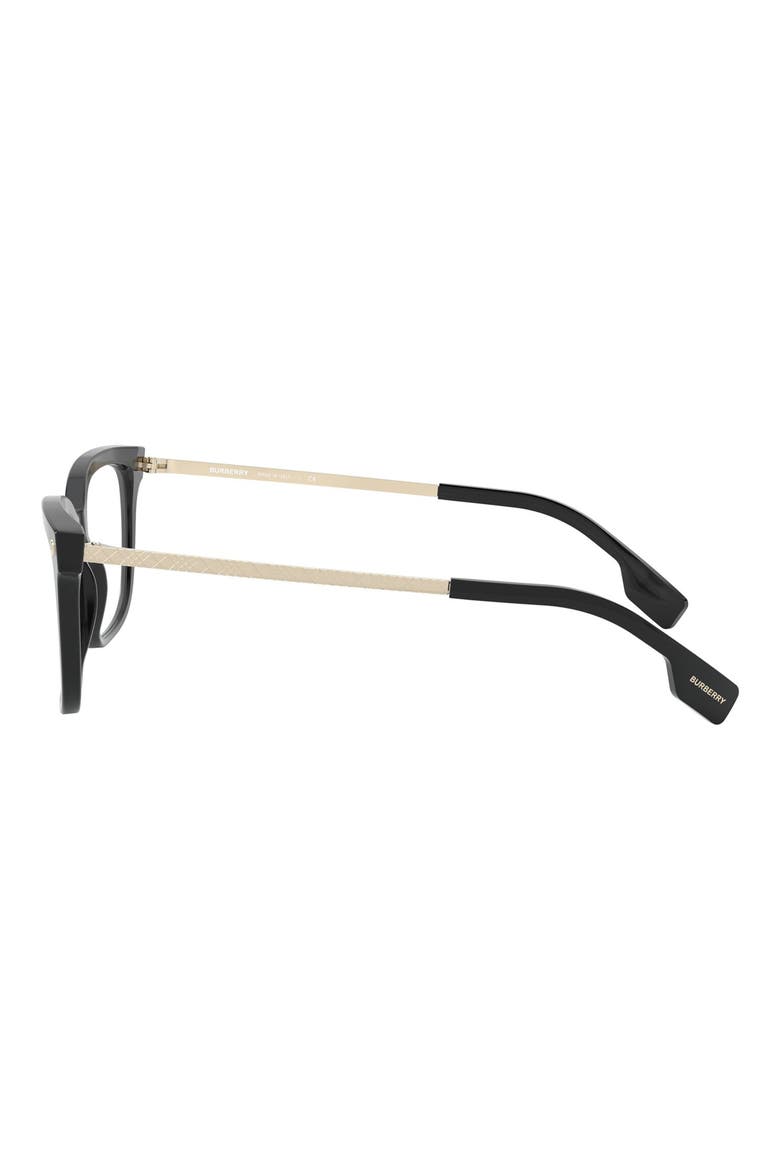 54mm Square optical glasses, Alternate, color, BLACK