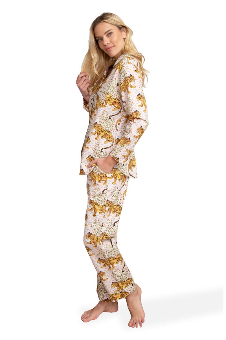 Long PJ Set, Alternate, color, Blush
