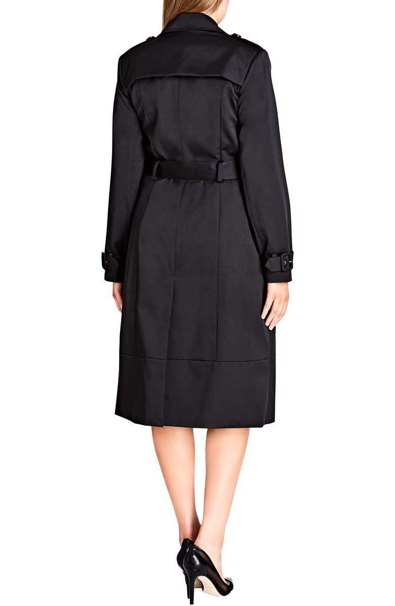 City Chic Classic Trench Coat, Alternate, color,
