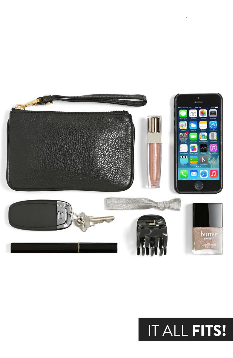 Saint Laurent 'Y' Leather Clutch, Alternate, color,