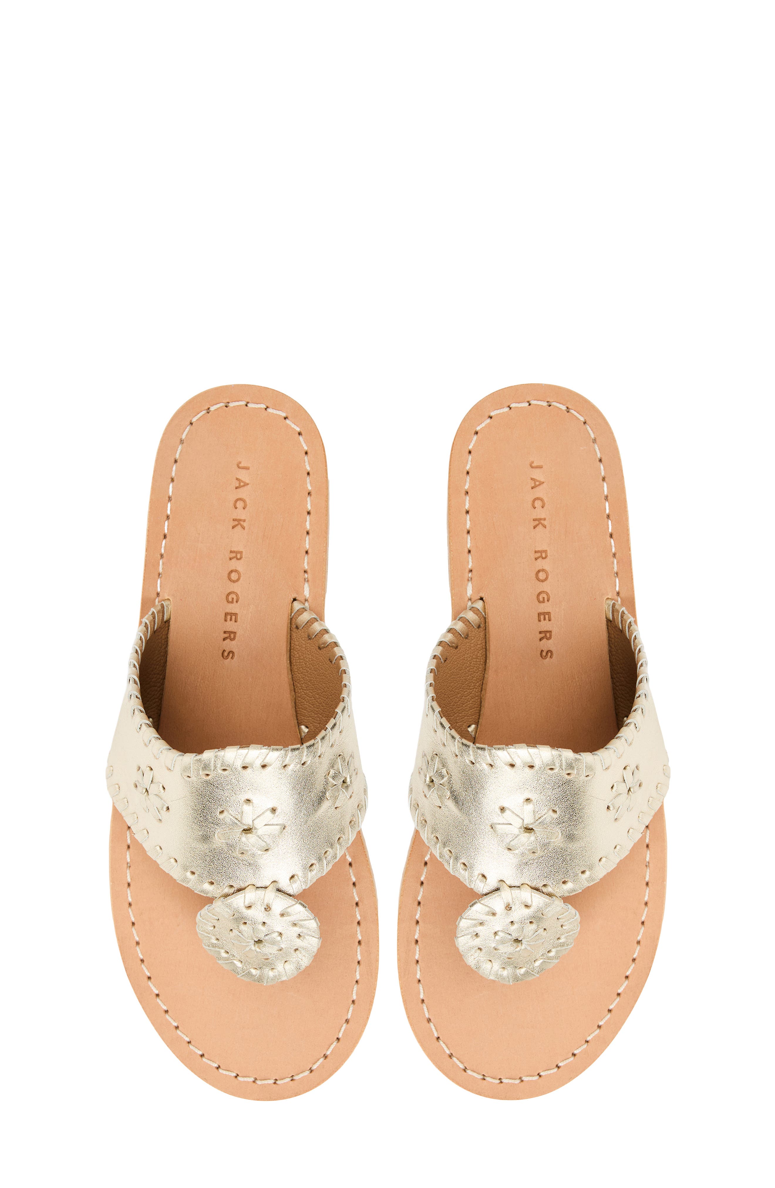 Jack Rogers Kids' Jacks Flip Flop, Alternate, color, Platinum