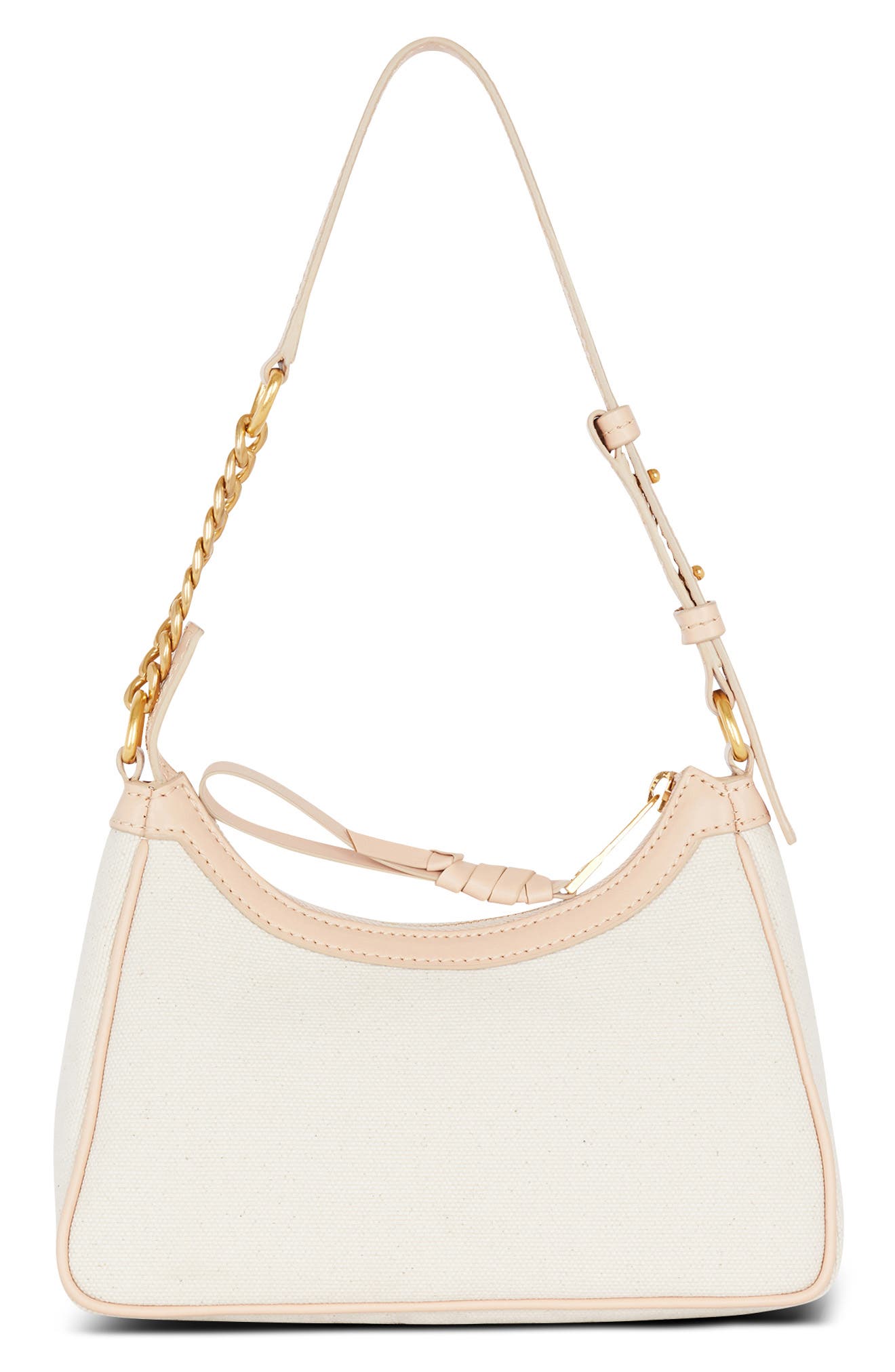 Balmain B-Army Canvas & Leather Shoulder Bag, Alternate, color, 