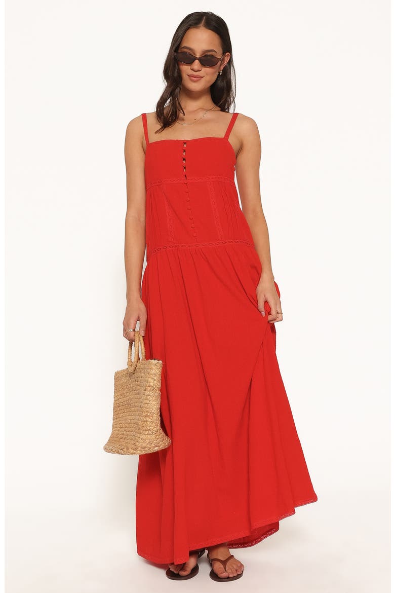 Ebonie Maxi Dress, Alternate, color, RED