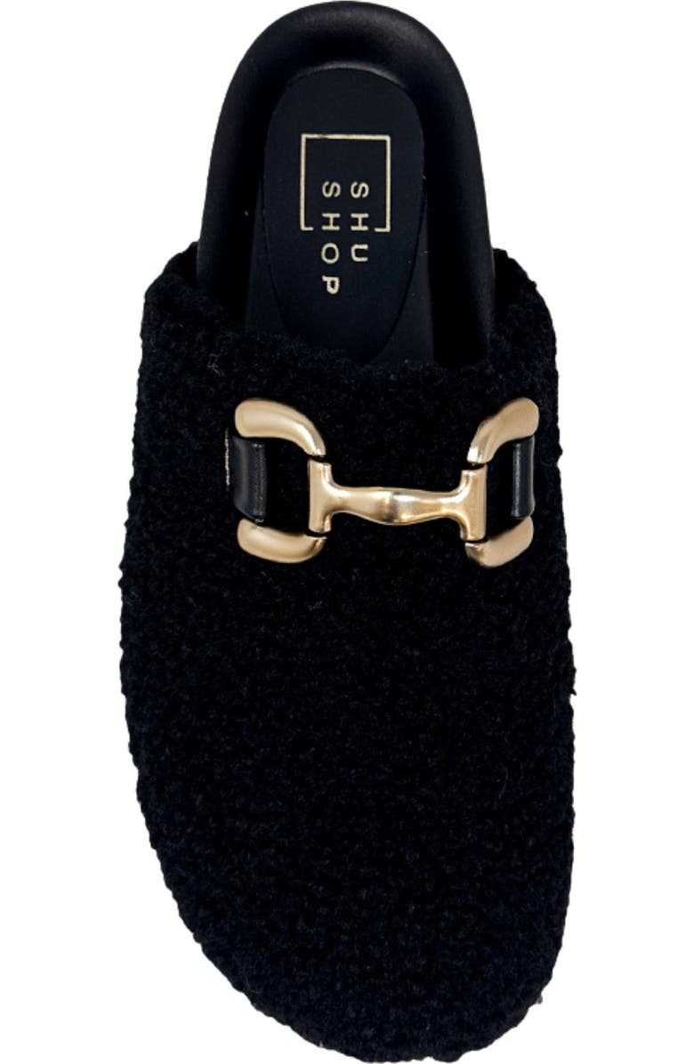 SHUSHOP Kids' Azalea Horsebit Mule, Alternate, color, Black