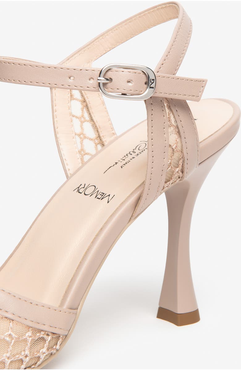 NeroGiardini Ankle Strap Mesh Sandal, Alternate, color, Rose