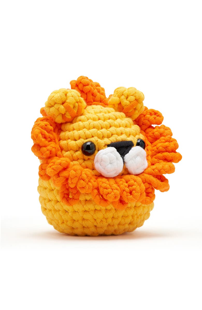 THE WOOBLES Lion Crochet Kit, Alternate, color, Yellow