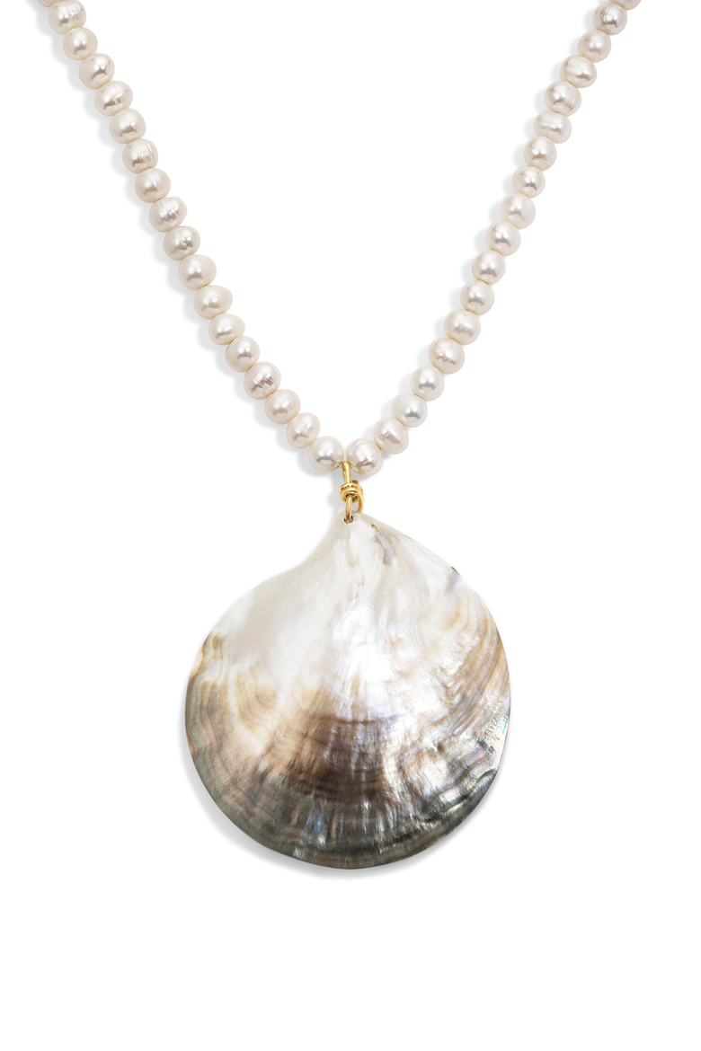 Shelly Necklace, Main, color, GOLD