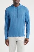 johnnie-O Hoppin Heather Stretch Rib Knit Hoodie