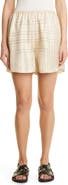 TOTEME Monogram Pull-On Silk Shorts