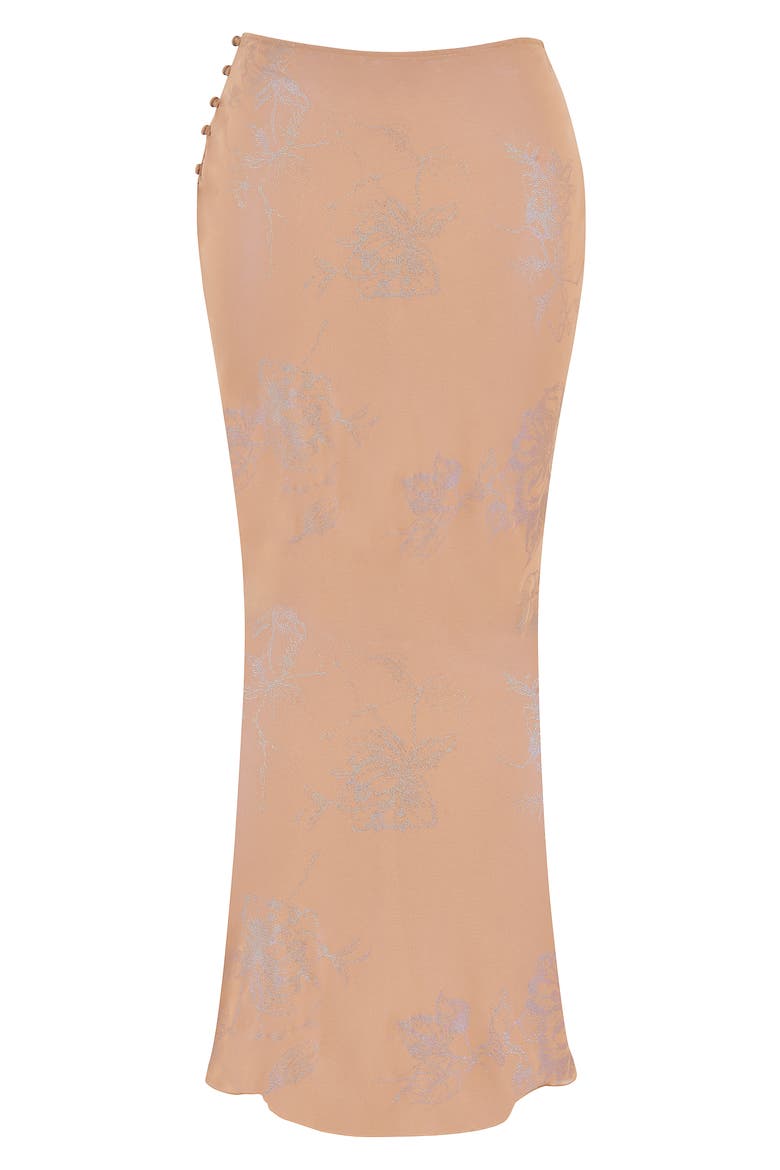 Dyana Bias Cut Maxi Skirt, Alternate, color, SHIMMER CAFE