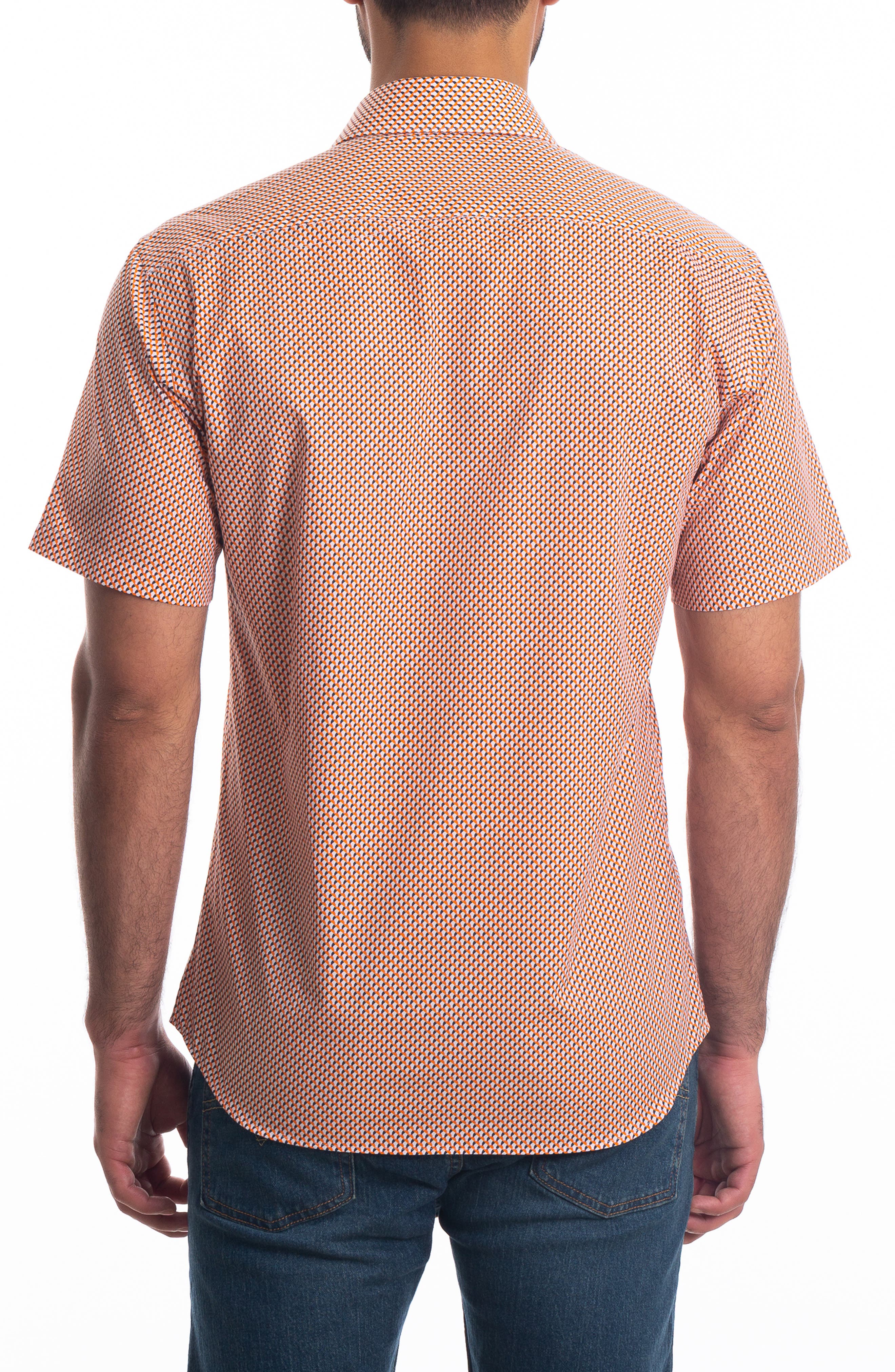 Trim Fit Short Sleeve Cotton Button-Up Shirt - image 2