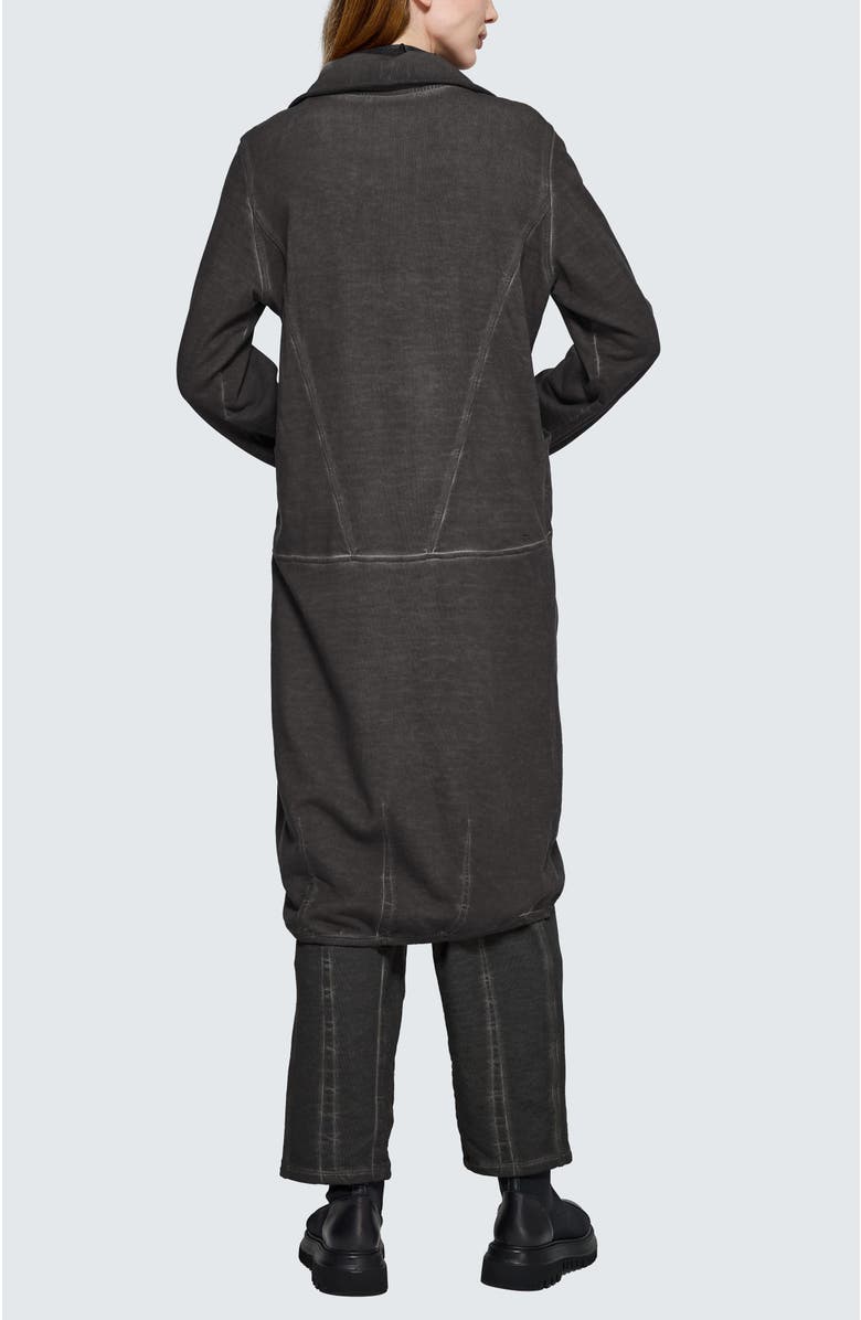 LUUKAA Talia Sculptured Midi Jacket, Alternate, color, Misty Black