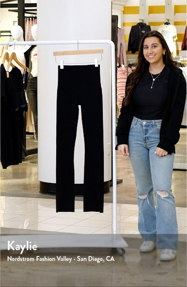 Booty Boost Front Slit Active Leggings, sales video thumbnail