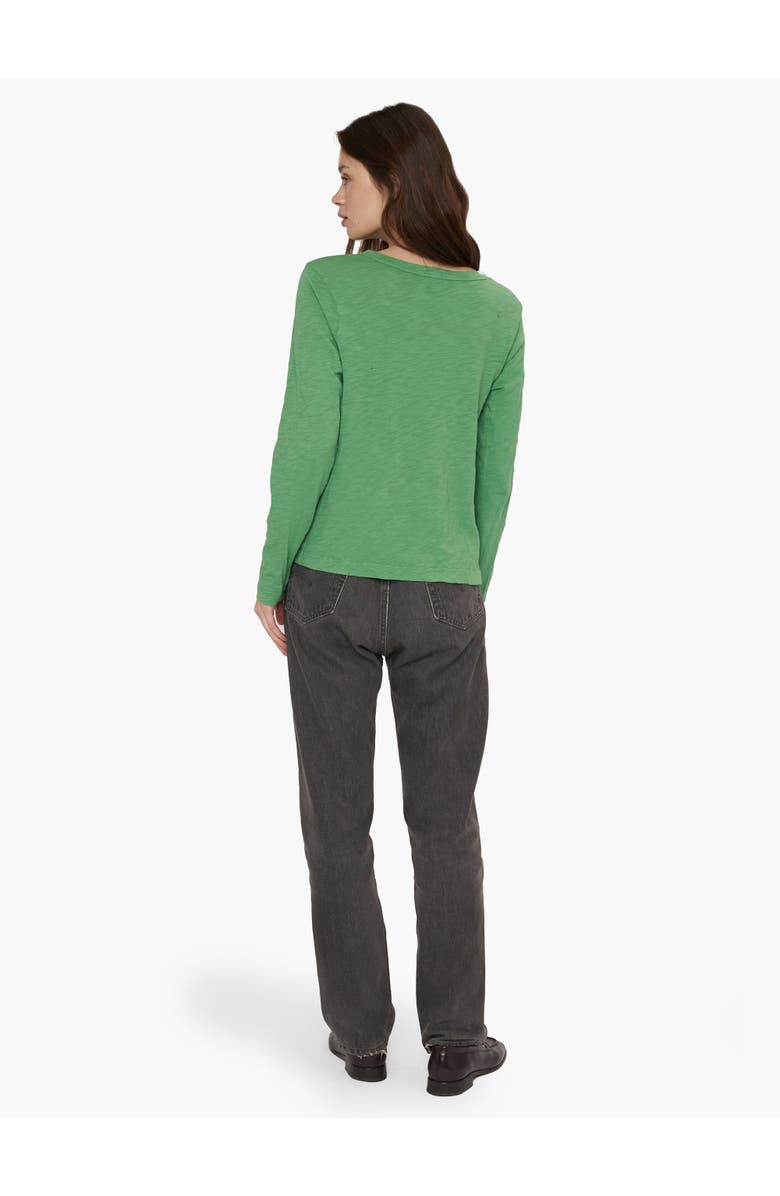 WILT Clothing Baby Fit Long Sleeve Shrunken Crew Top, Alternate, color, Black