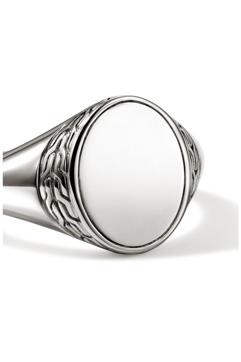 Icon 50 Signet Ring, Alternate, color, SILVER