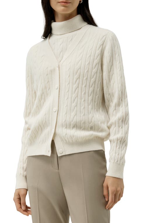 Lilysilk Cable-knit Baby Cashmere Cardigan In Neutral