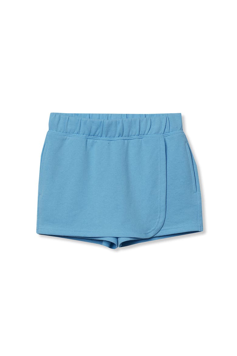 Girls Wrap Front Knit Skort, Main, color, Baltic Sea Blue