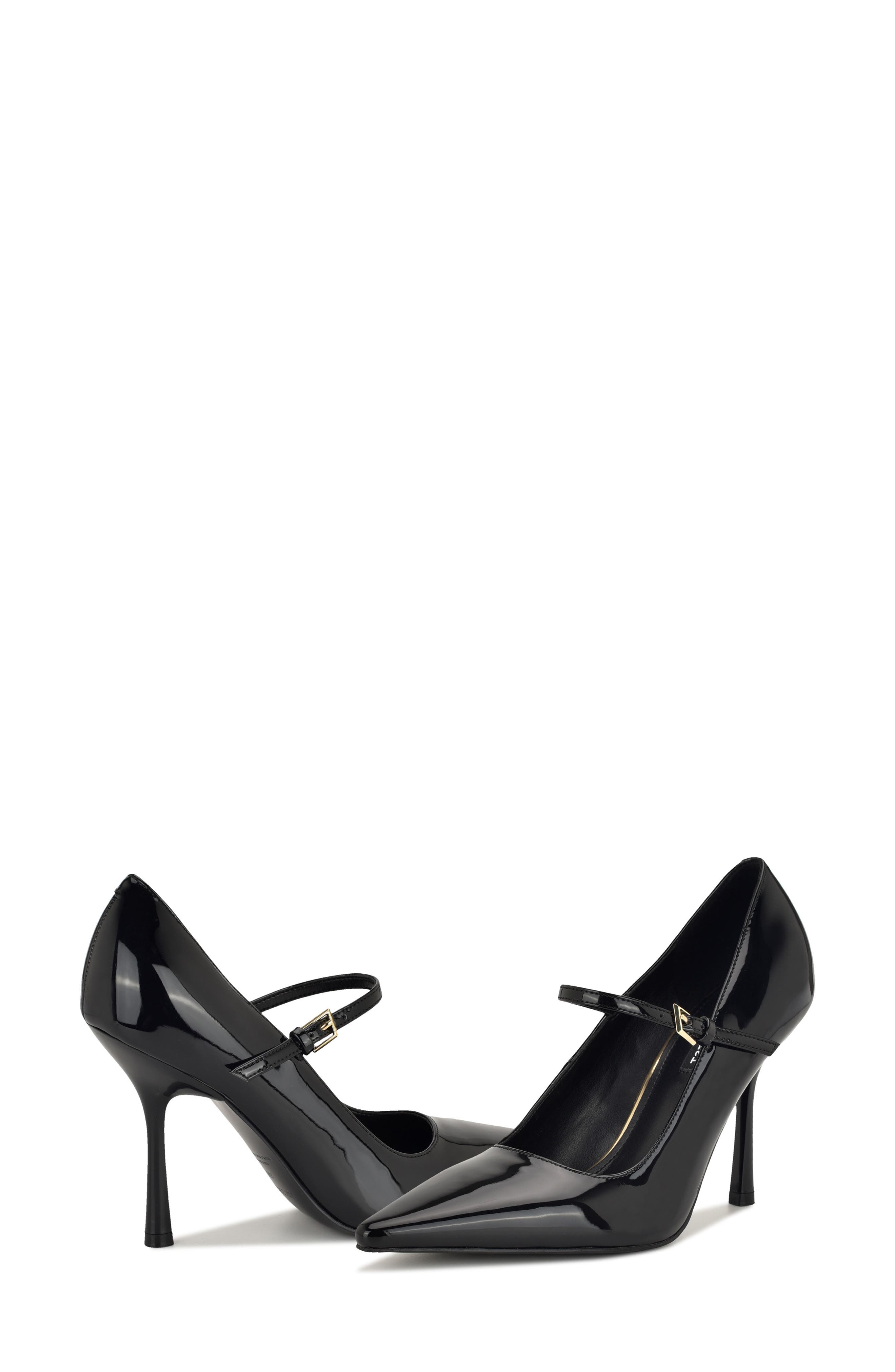 Nine West Jinnie Pointed Toe Pump, Alternate, color, Black