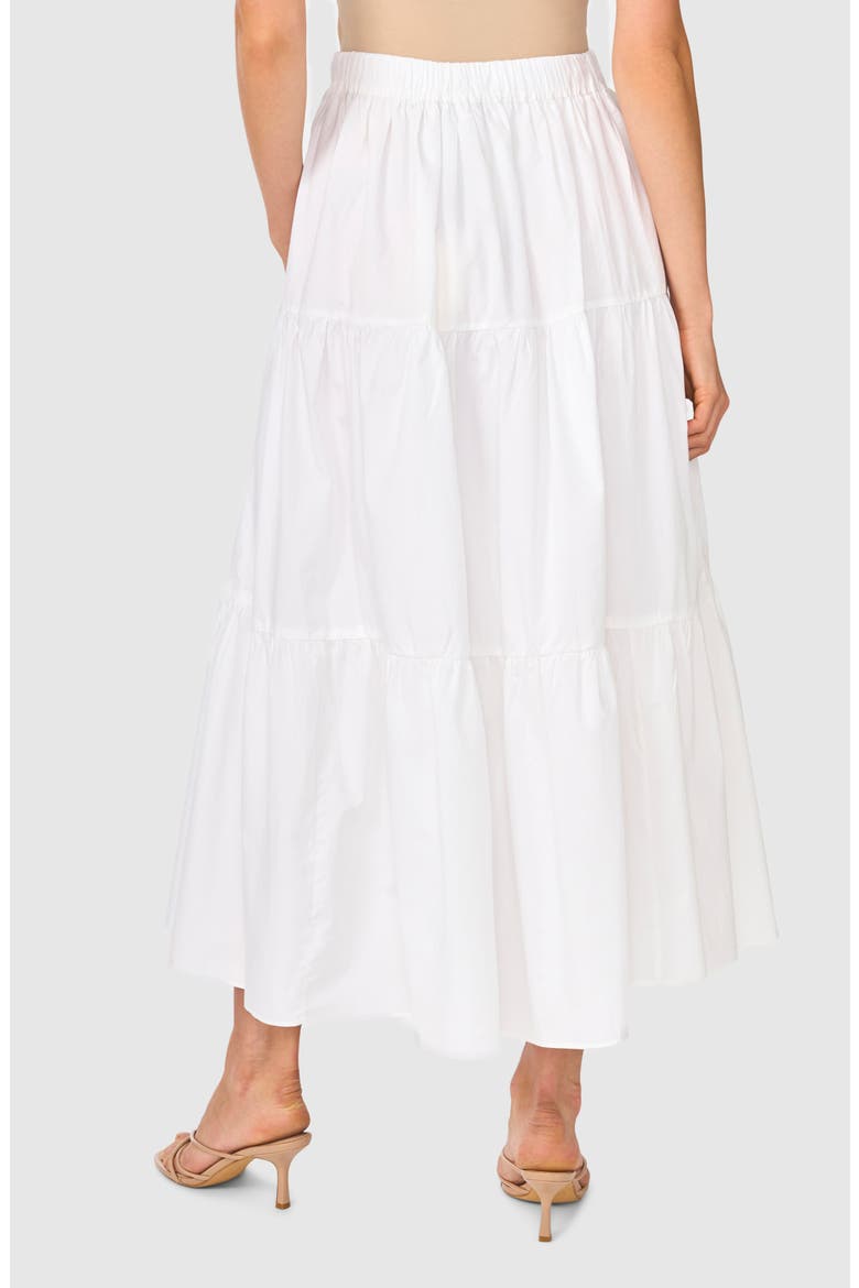 Tiered Maxi Skirt, Alternate, color, ULTRA WHITE