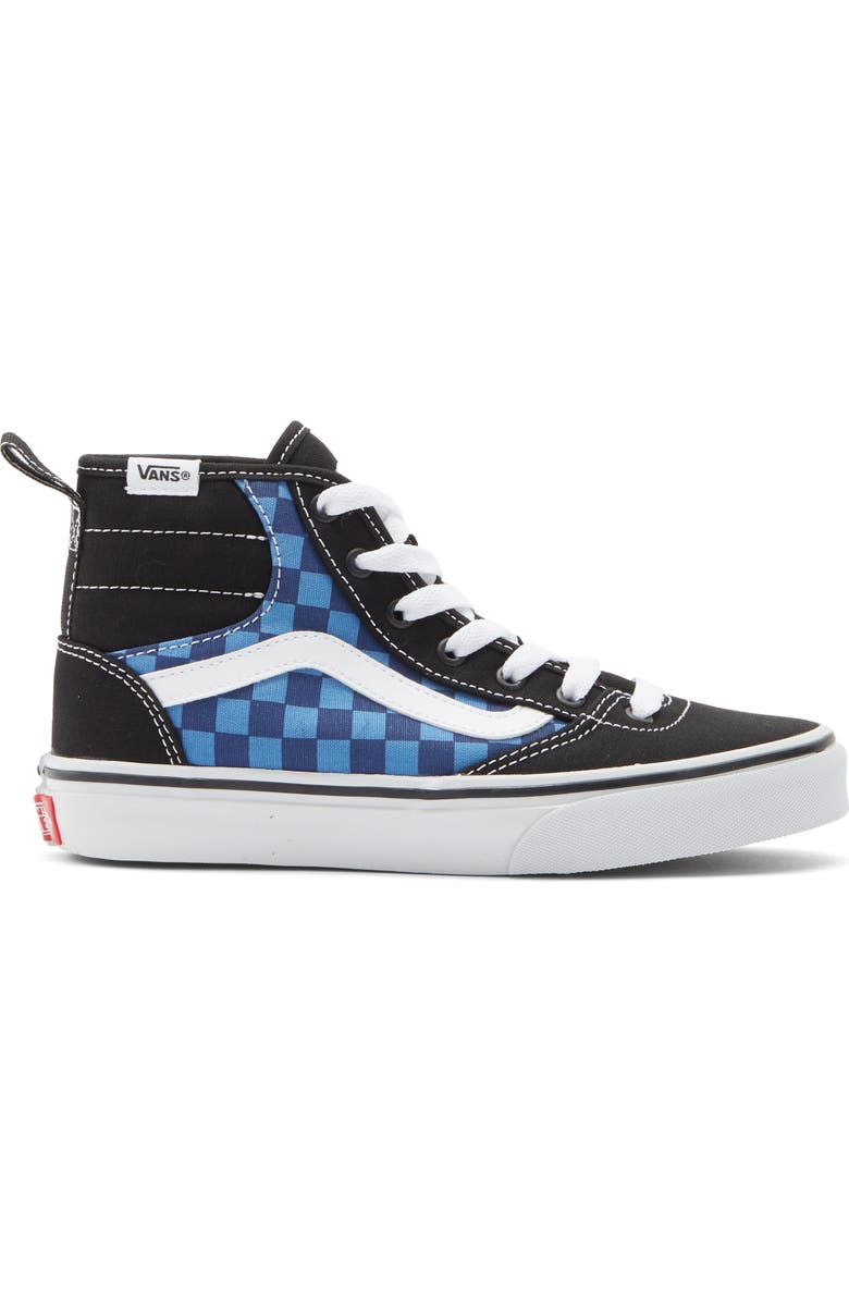 Vans Kids' Ashwood Hi Decon High-Top Sneaker, Alternate, color, Tonal Check True Navy