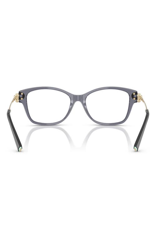 Tiffany & Co . Universal Fit 53mm Rectangular Optical Glasses In Gray