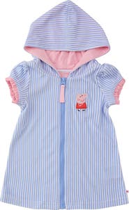 RuffleButts Peppa Pig Terry Full-Zip Cover-Up