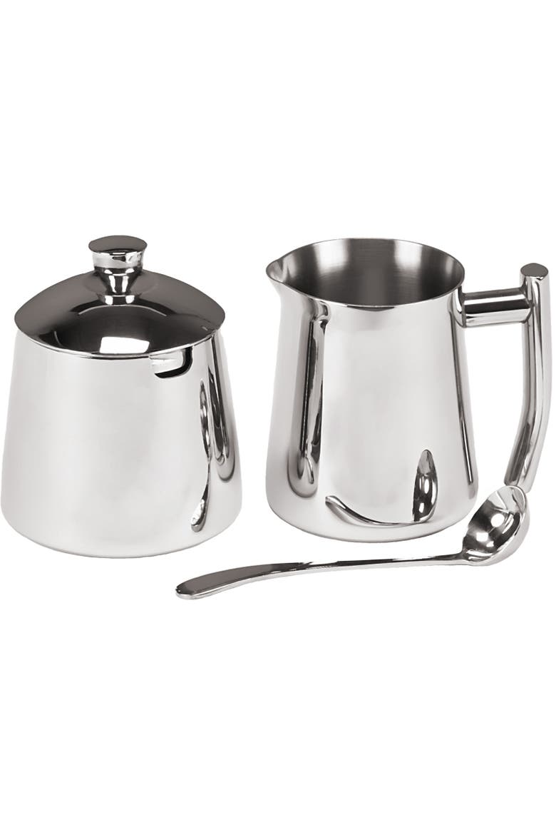 18/10 Stainless Steel 10 ounce Creamer, Mirror Finish, Alternate, color, Silver