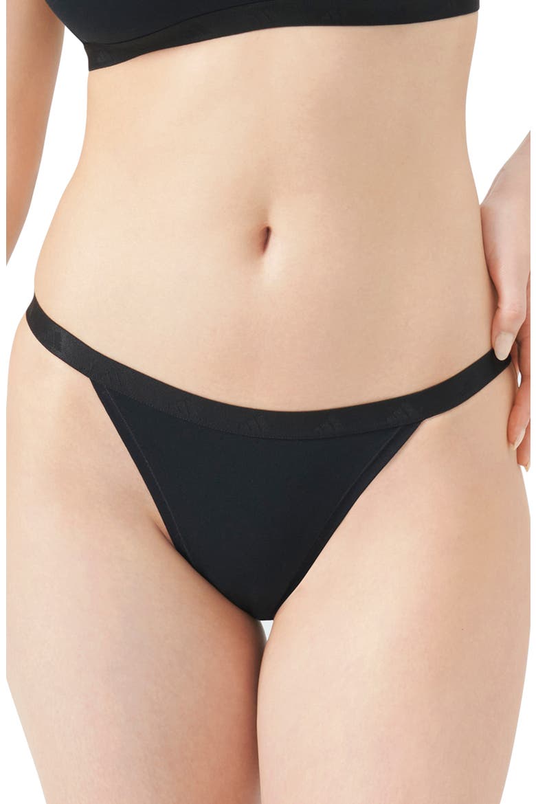 Set of 3 String Bikini Briefs, Main, color, BLACK