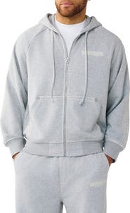 True Religion Super T Boxy Zip-Up Hoodie