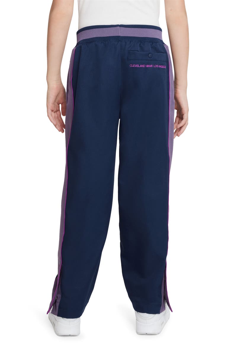 Kid's LeBron Dri-FIT Track Pants, Alternate, color, MIDNIGHT NAVY/ PURPLE