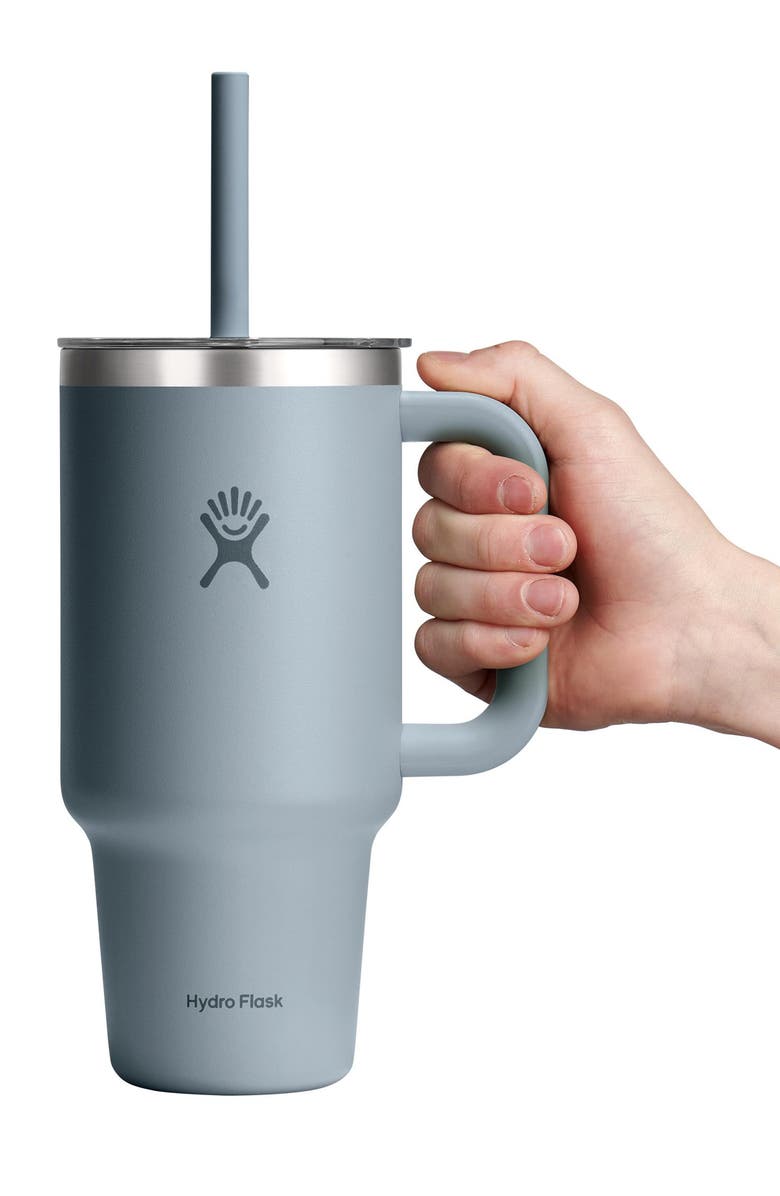 Hydro Flask 32-Ounce Clear Lid Travel Tumbler, Alternate, color, Shale Gray
