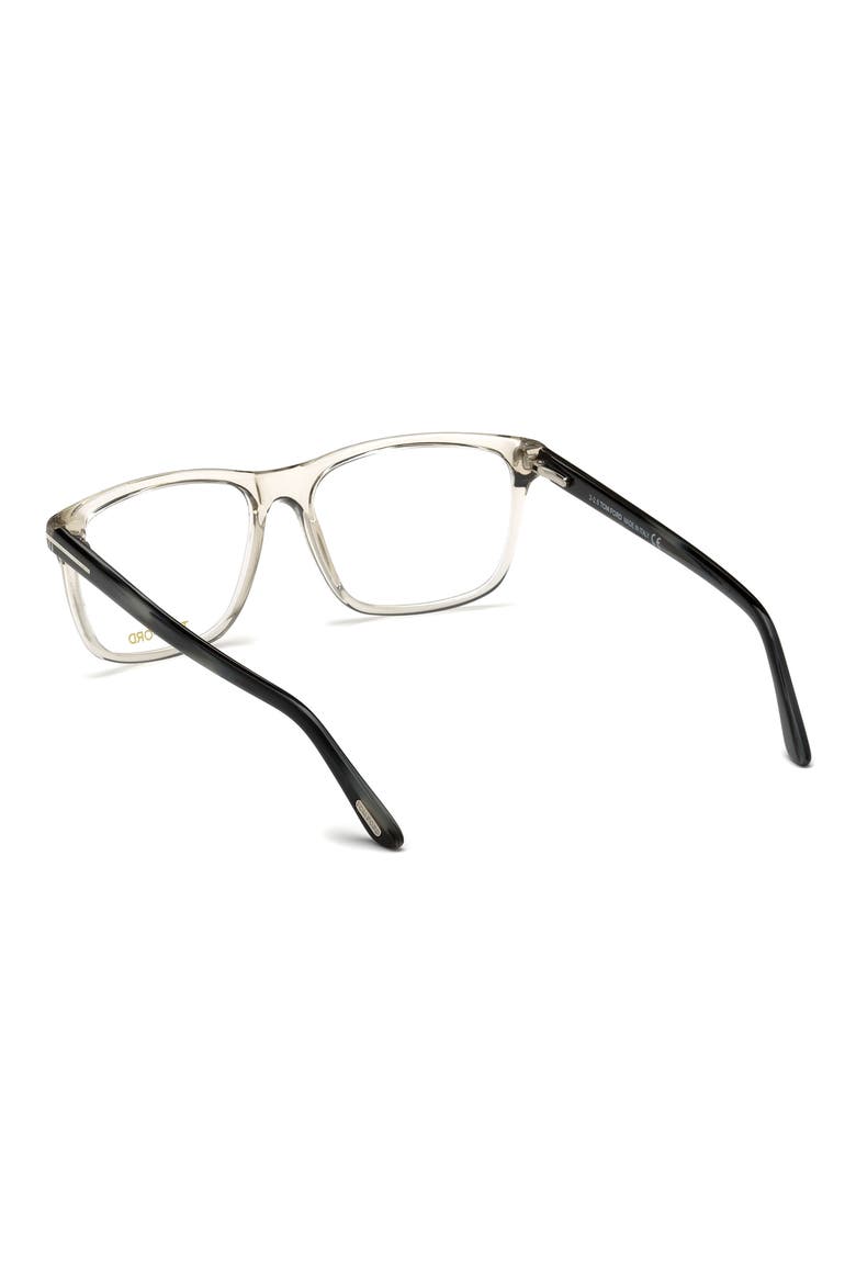 56mm Blue Block Optical Glasses, Alternate, color, GREY/ STRIPED BLUE