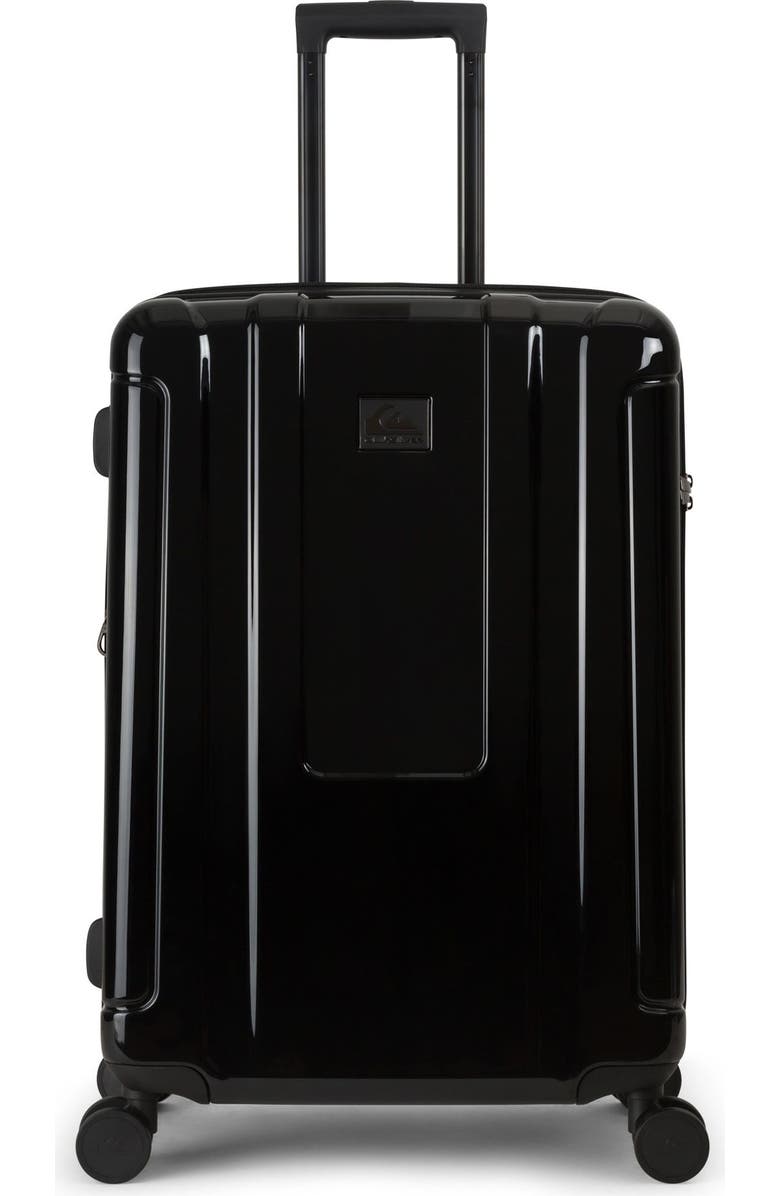 Quiksilver Malibu Suitcases PC Hardside Expandable Luggage with Spinner Wheels, 3-Piece Set, Alternate, color, Black