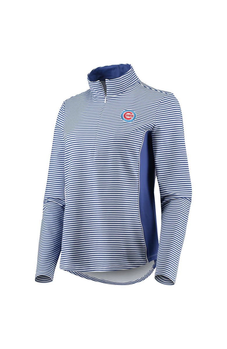 Tommy Bahama Women's Tommy Bahama Royal Chicago Cubs Aubrey Stripe Block IslandZone Half-Zip Jacket, Alternate, color, Royal