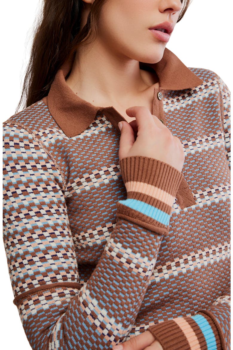 We The Free Level Up Sweater, Alternate, color, BROWN COMBO