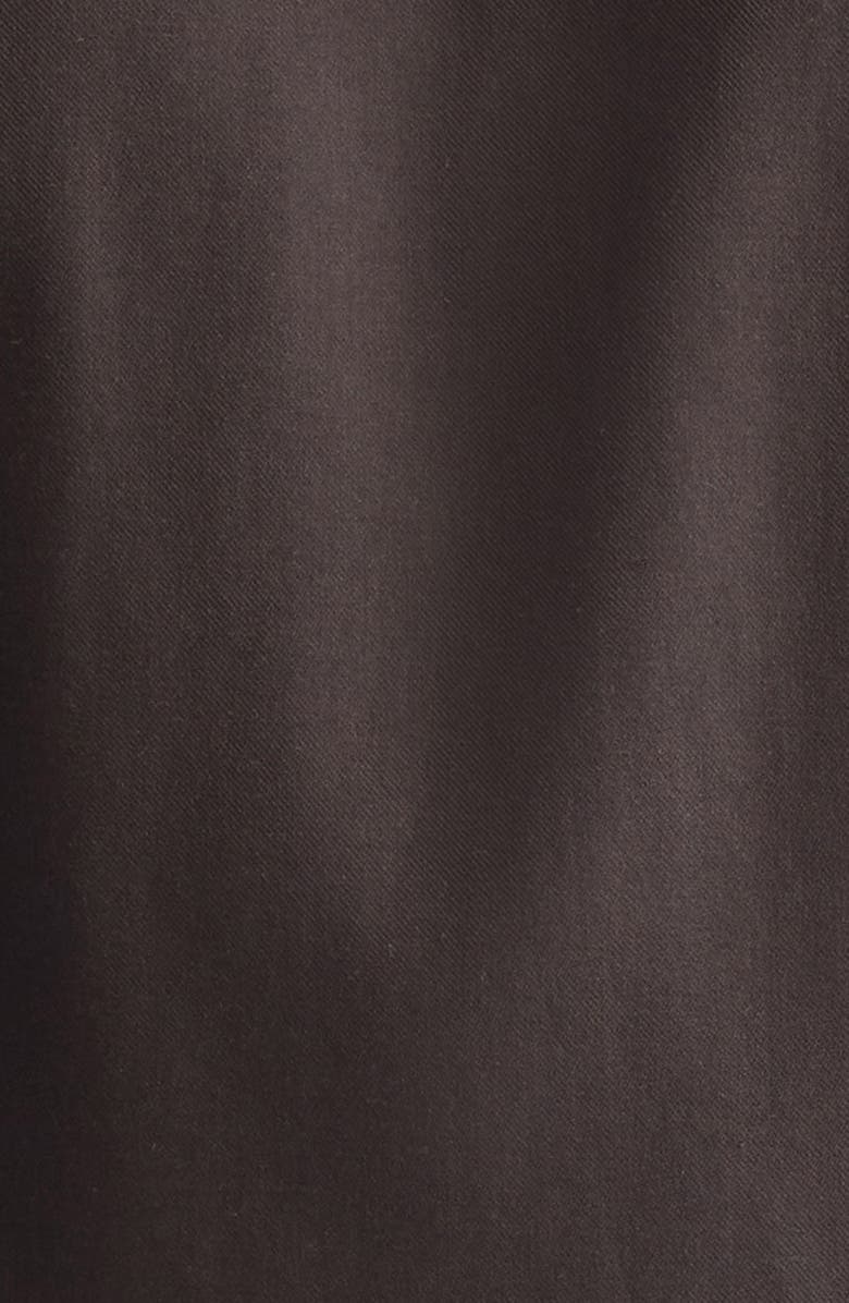 ZEGNA Cashco Cotton & Cashmere Button-Up Shirt, Alternate, color, Dark Brown