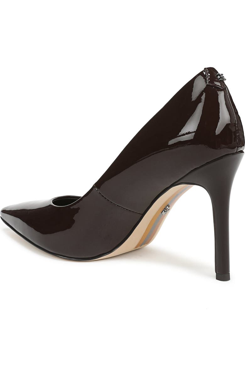 Sam Edelman Hazel Pointed Toe Pump, Alternate, color, Chocolate Patent Leather