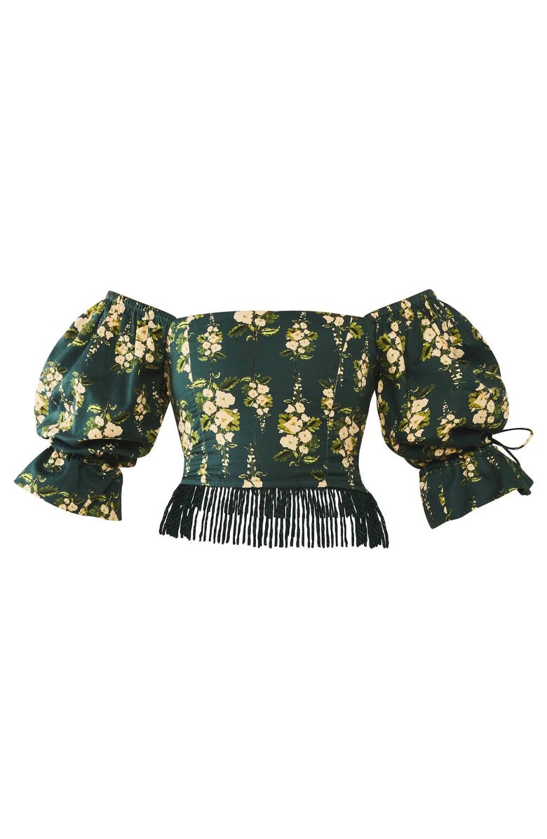 Eddy Jamie Top x McKenzie Collaboration, Alternate, color, Deep Green Cream Floral