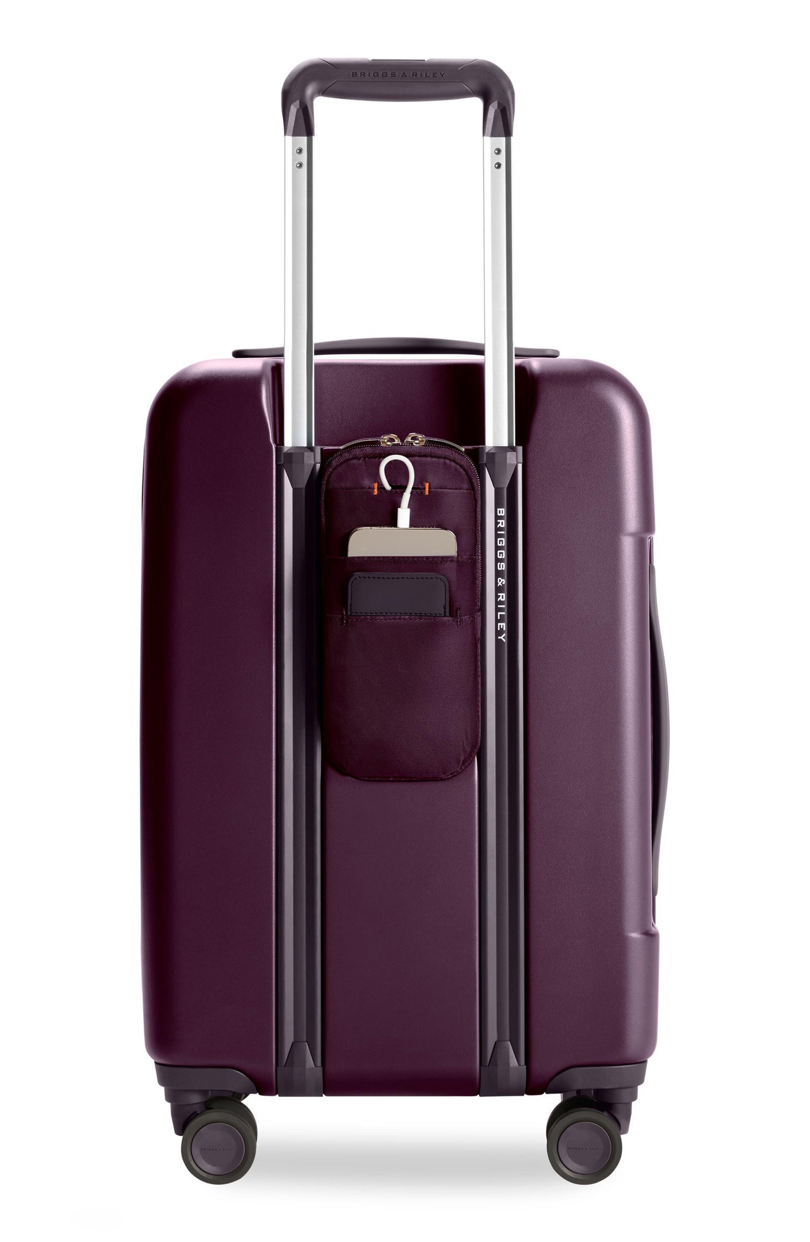 Briggs & Riley Sympatico Essential 22-Inch Expandable Spinner Carry-On, Alternate, color, Plum