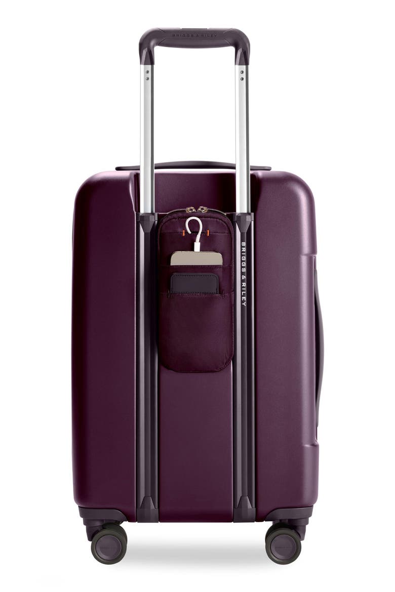 Sympatico Essential 22-Inch Expandable Spinner Carry-On, Alternate, color, PLUM