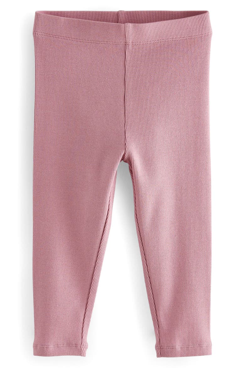 Kids' Assorted Floral 5-Pack Rib Leggings, Alternate, color, PINK