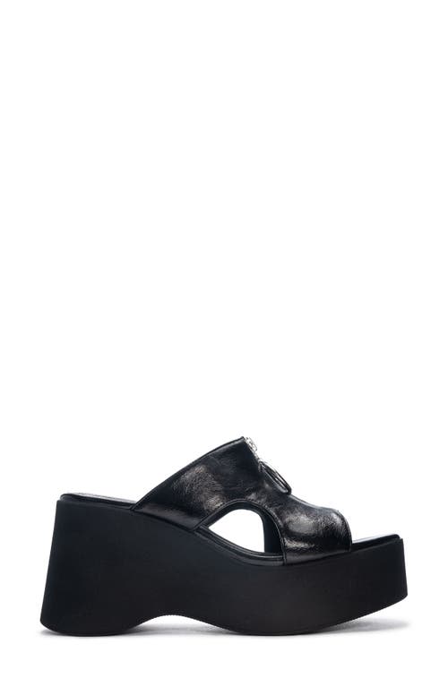 Chinese Laundry Taysha Platform Slide Sandal In Black