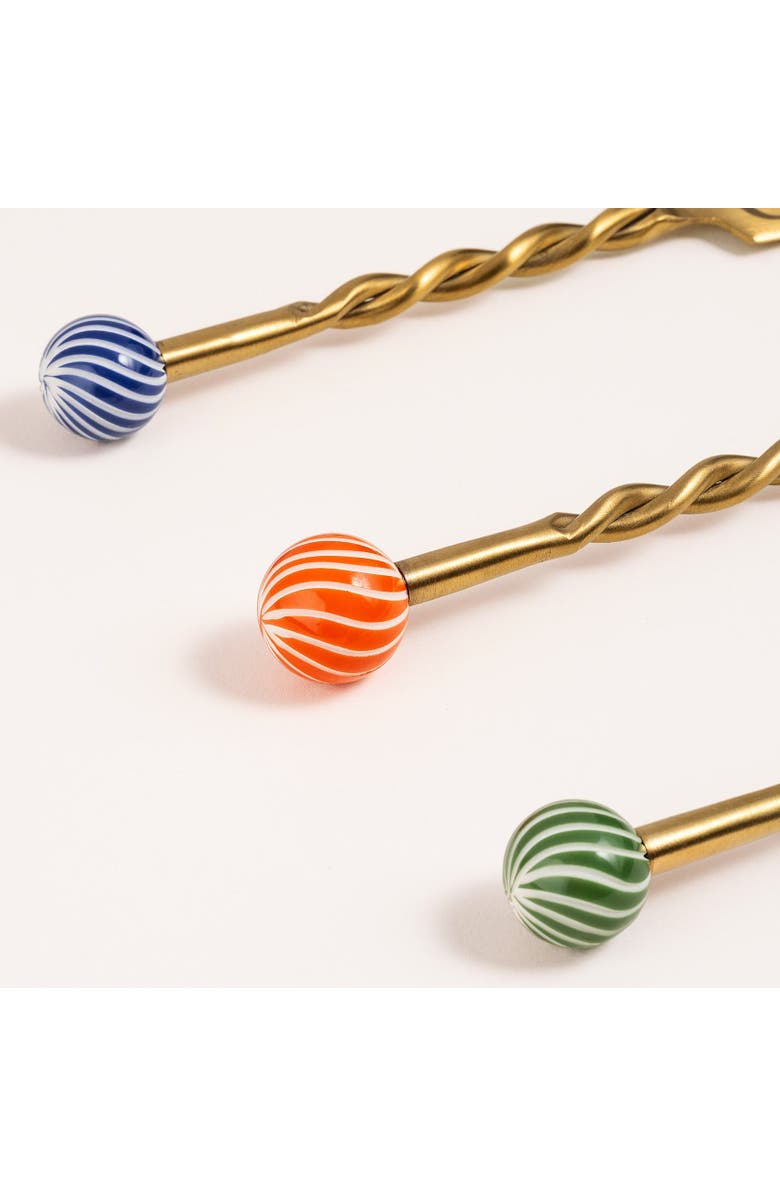 Zsa Zsa Zsu Rampur Set Of 3 Steel Cheese Serving Cheerland, Alternate, color, Gold