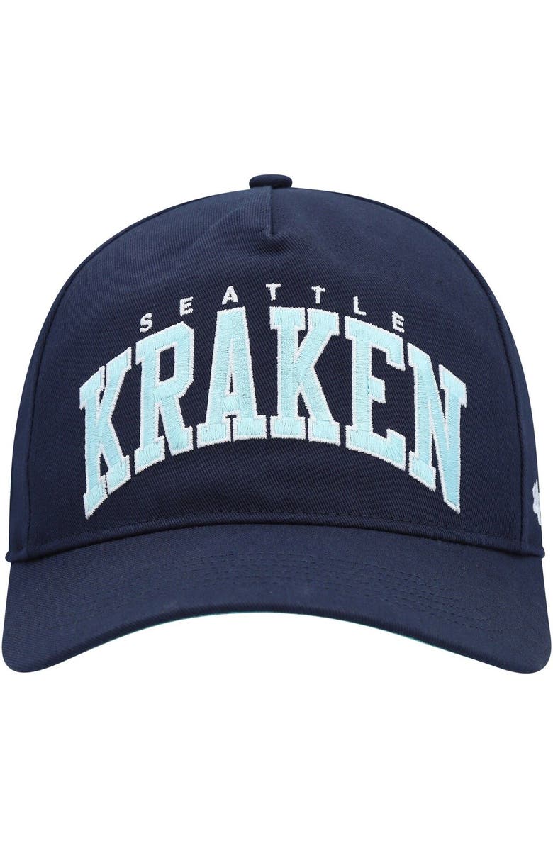 '47 Men's '47 Deep Sea Blue Seattle Kraken Block Arch Hitch Snapback Hat, Alternate, color, Navy