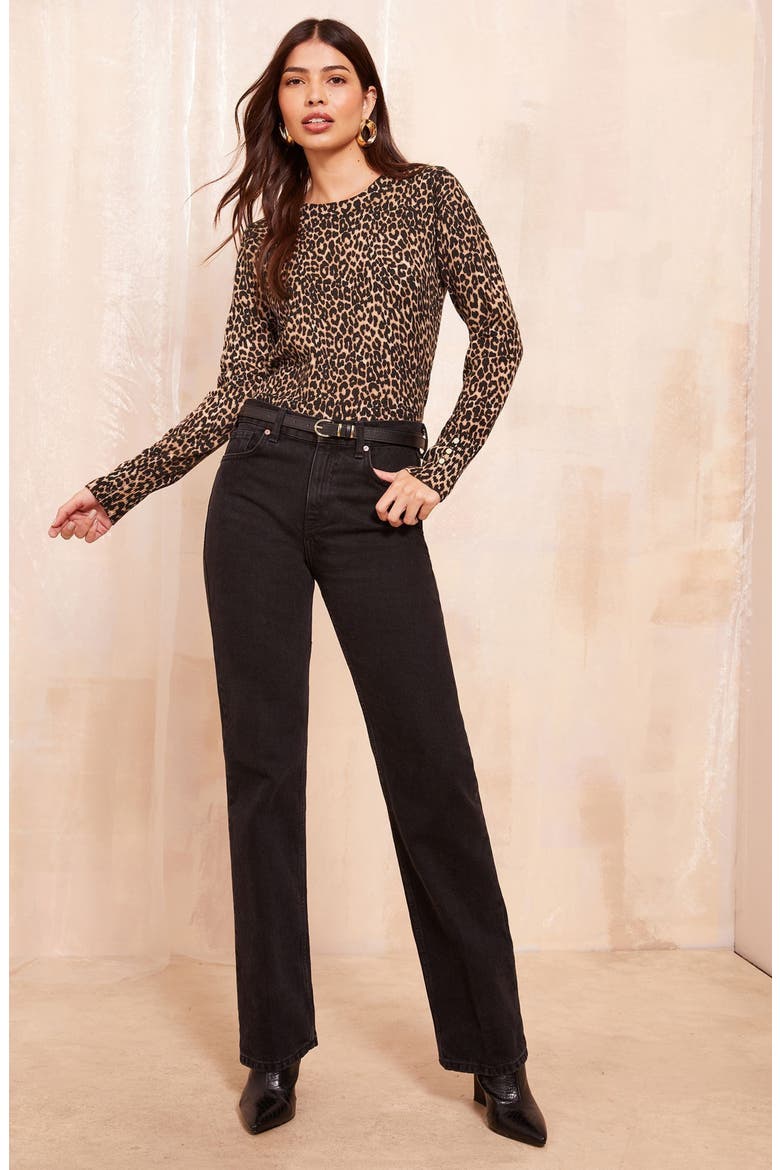 Animal Print Sweater, Alternate, color, MULTI