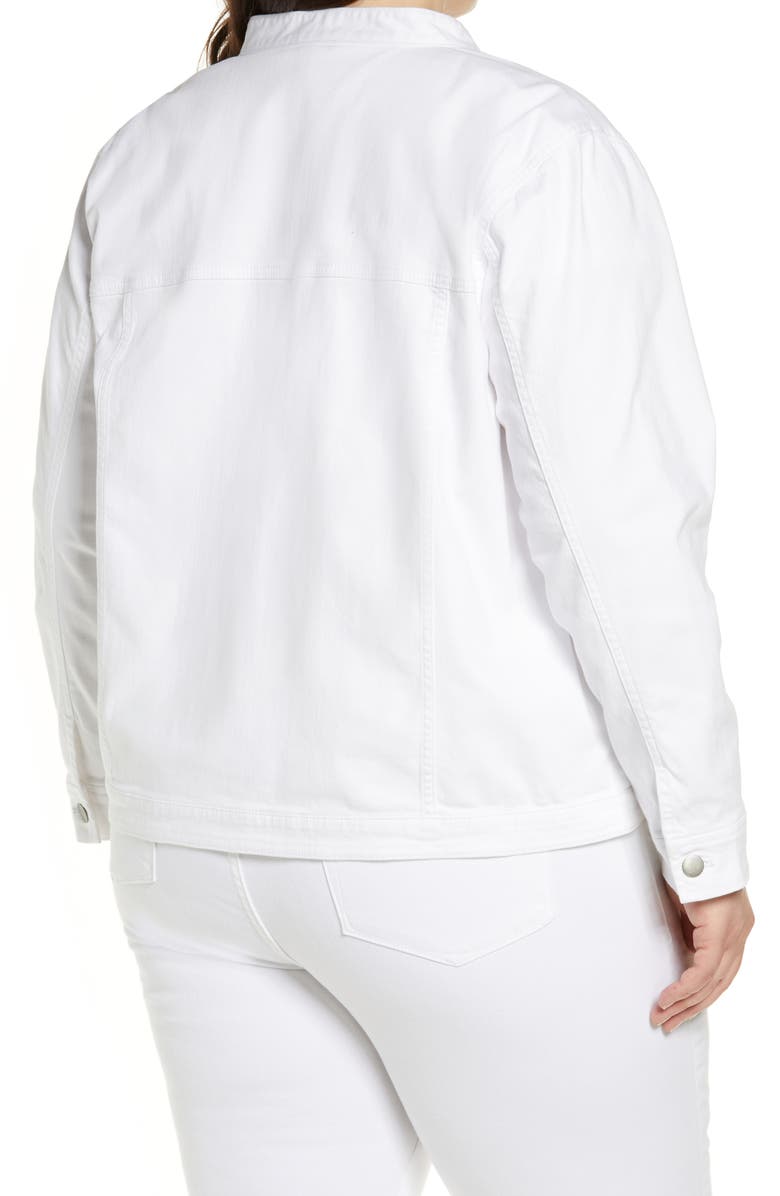 Eileen Fisher Stretch Organic Cotton Denim Jacket, Alternate, color, 