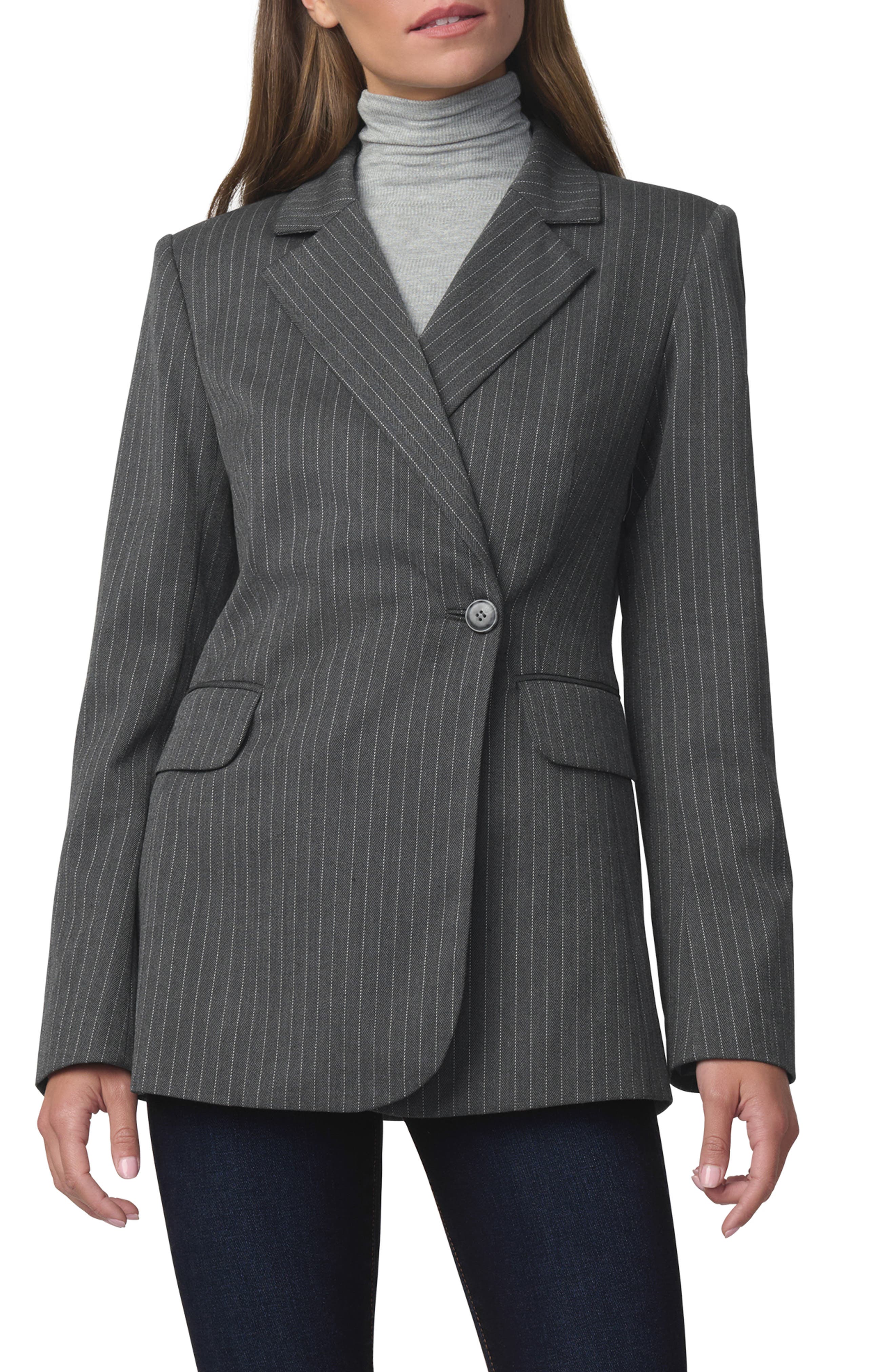 selected CHARCOAL PINSTRIPE