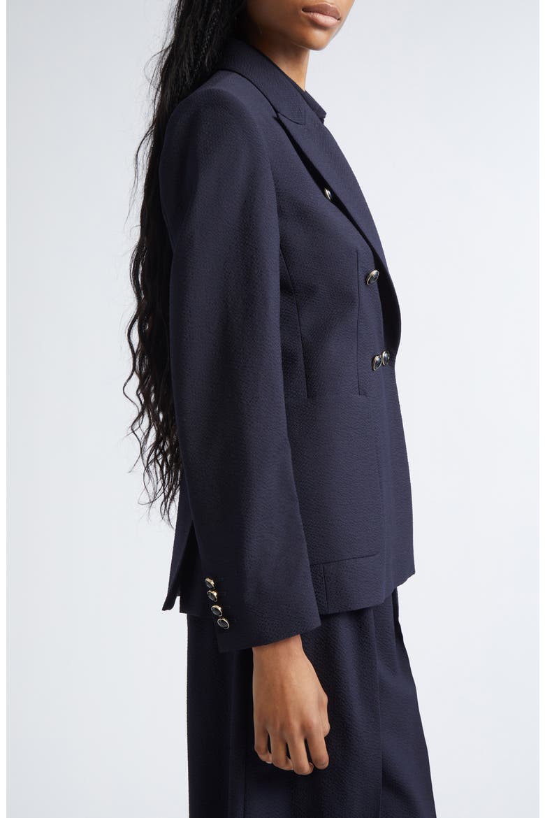 Ricetta Double Breasted Wool Knit Blazer, Alternate, color, ULTRAMARINE