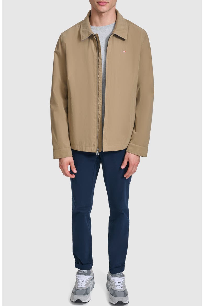 Microtwill Golf Jacket, Alternate, color, KHAKI